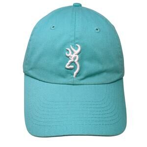 Browning Strapback Hat Blue One Size Embroidered Adjustable Outdoor